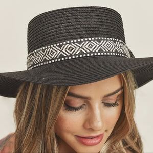 Wide Brim Sunhat - Black Matte